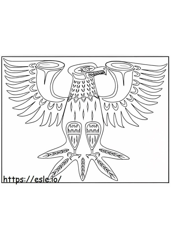 Coloriage Logo américain à imprimer dessin