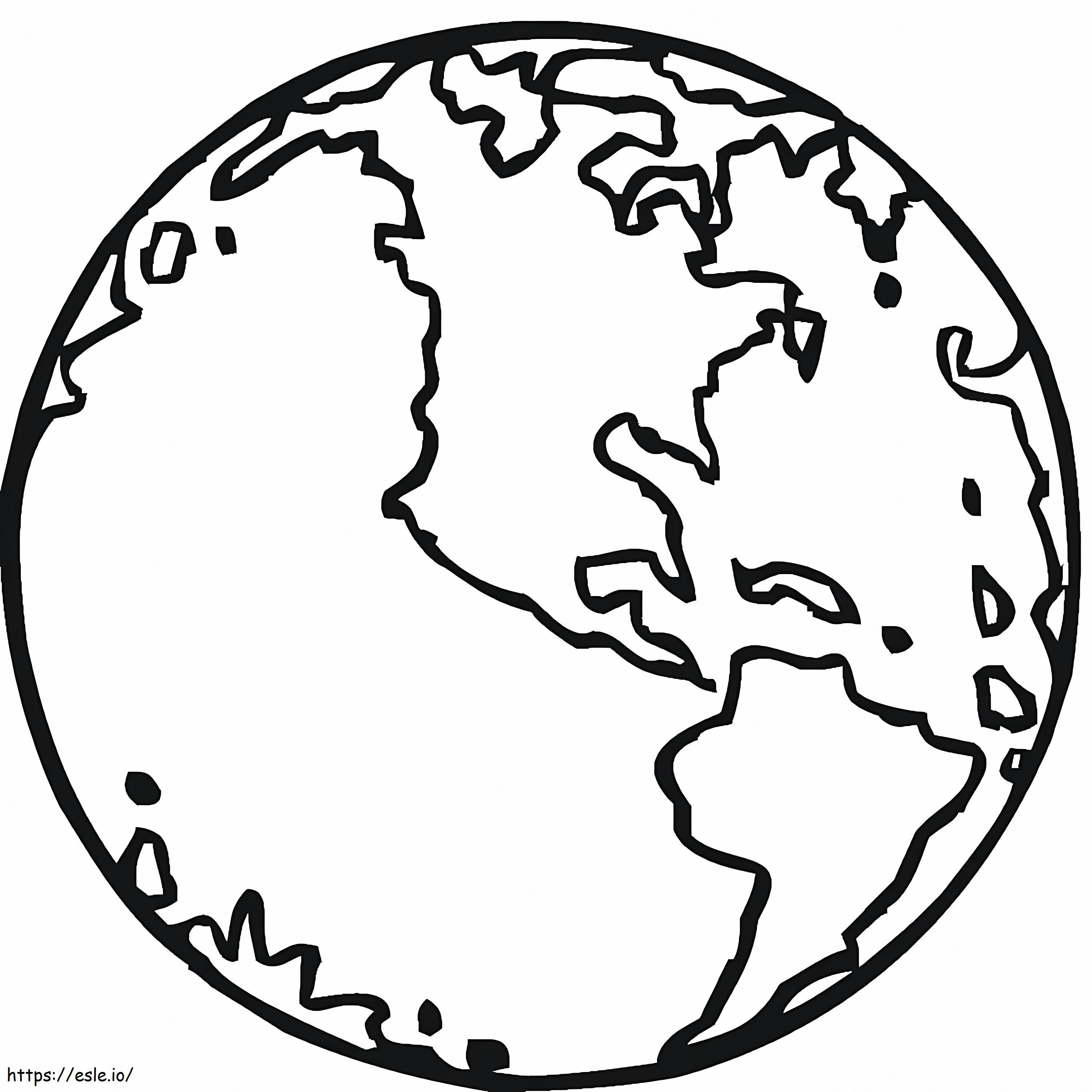 Great Earth coloring page
