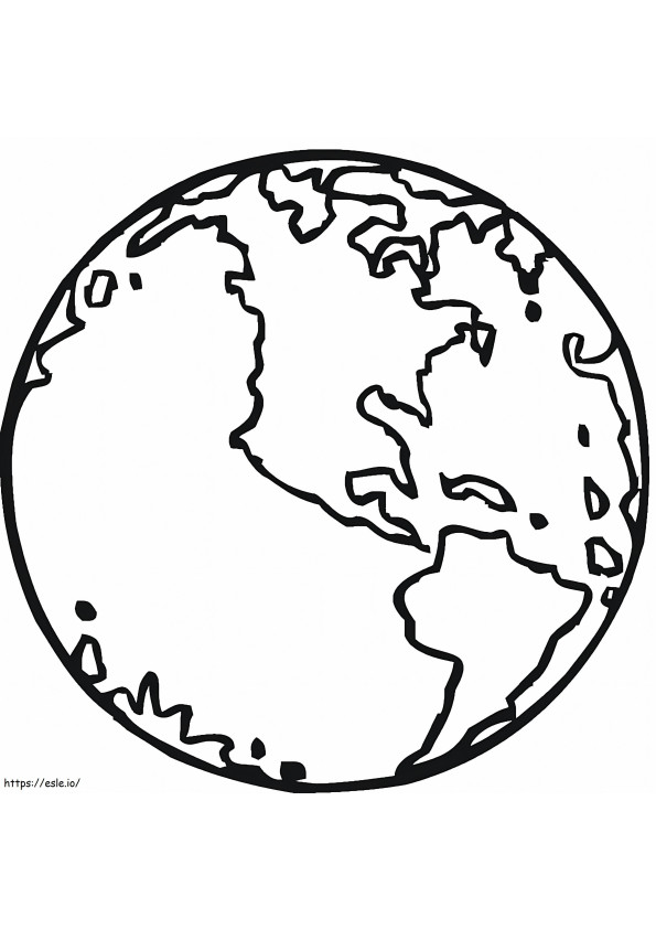 Great Earth coloring page
