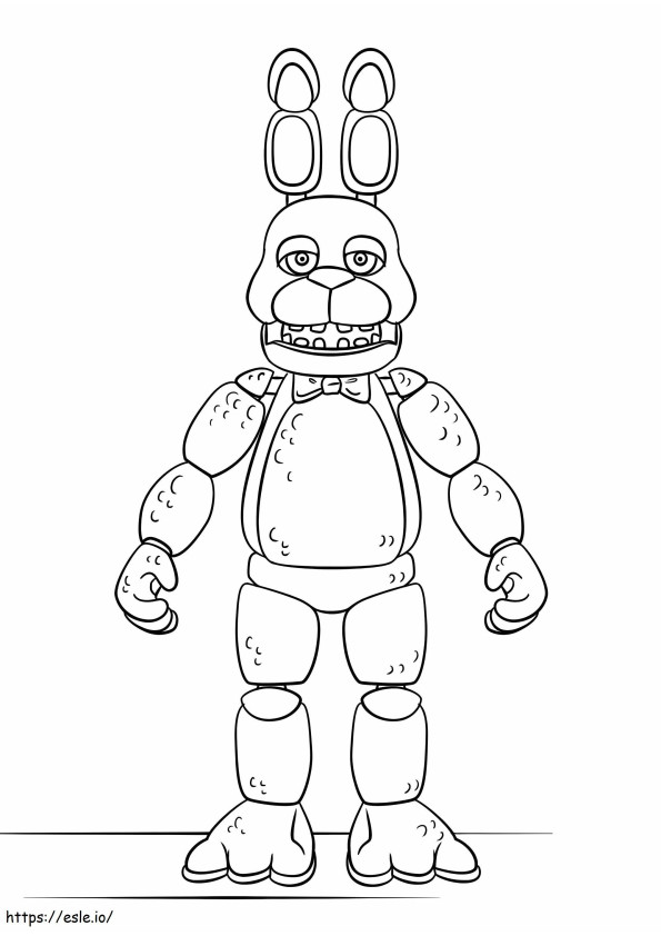 FNAF Toy Bonnie coloring page