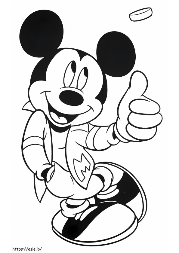 Coloriage 1539921567 Disney Mickey Mouse à imprimer dessin