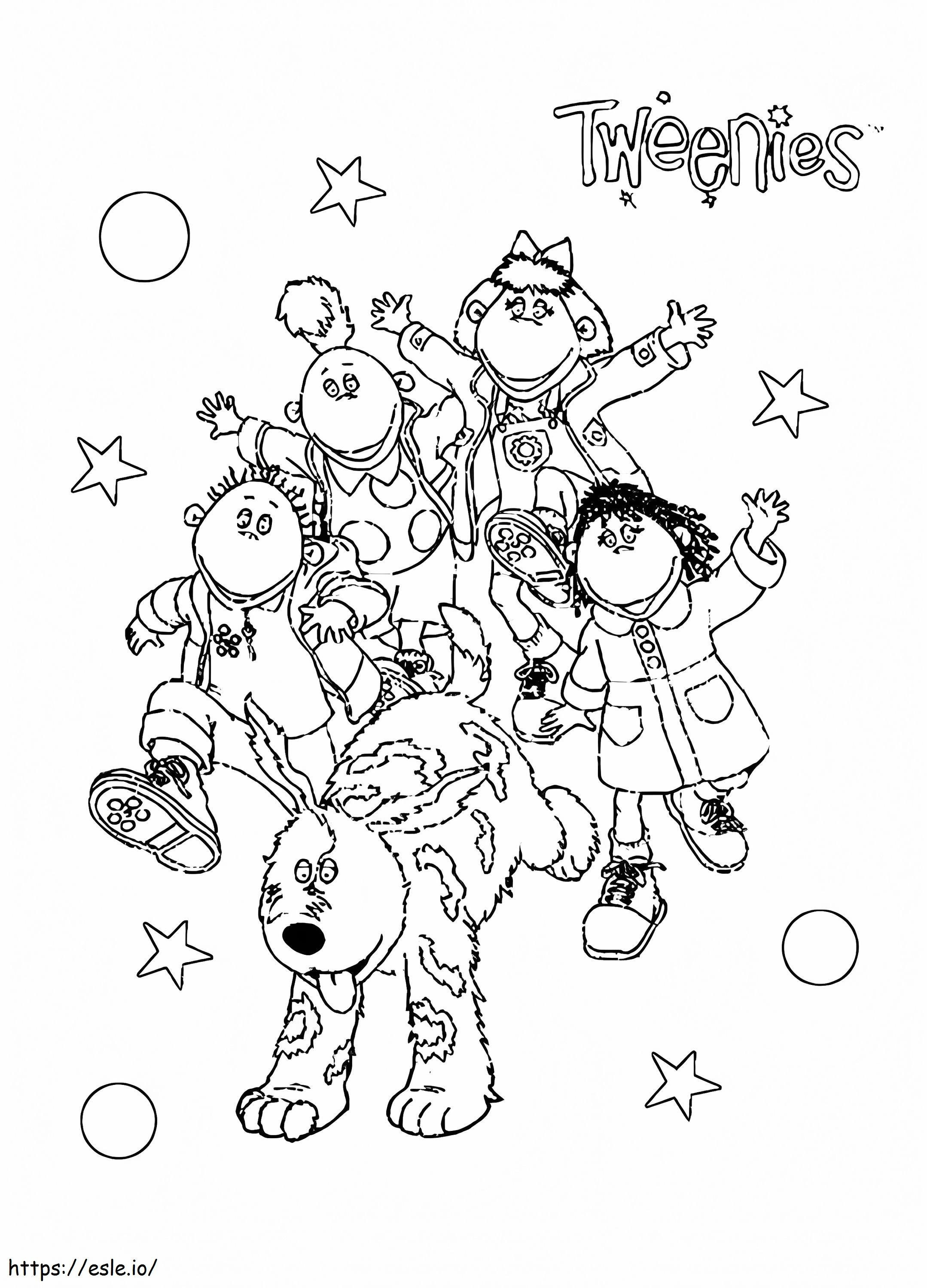 Happy Tweenies Character coloring page