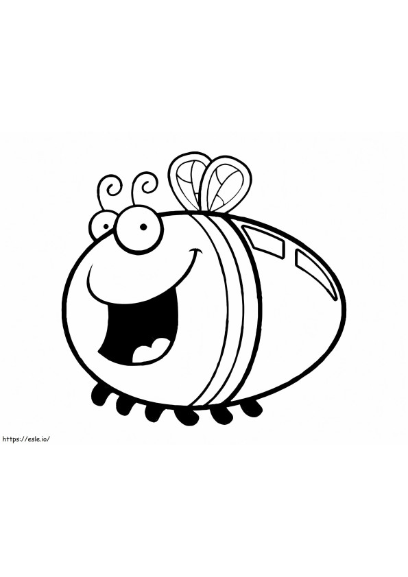 Funny Cartoon Firefly coloring page