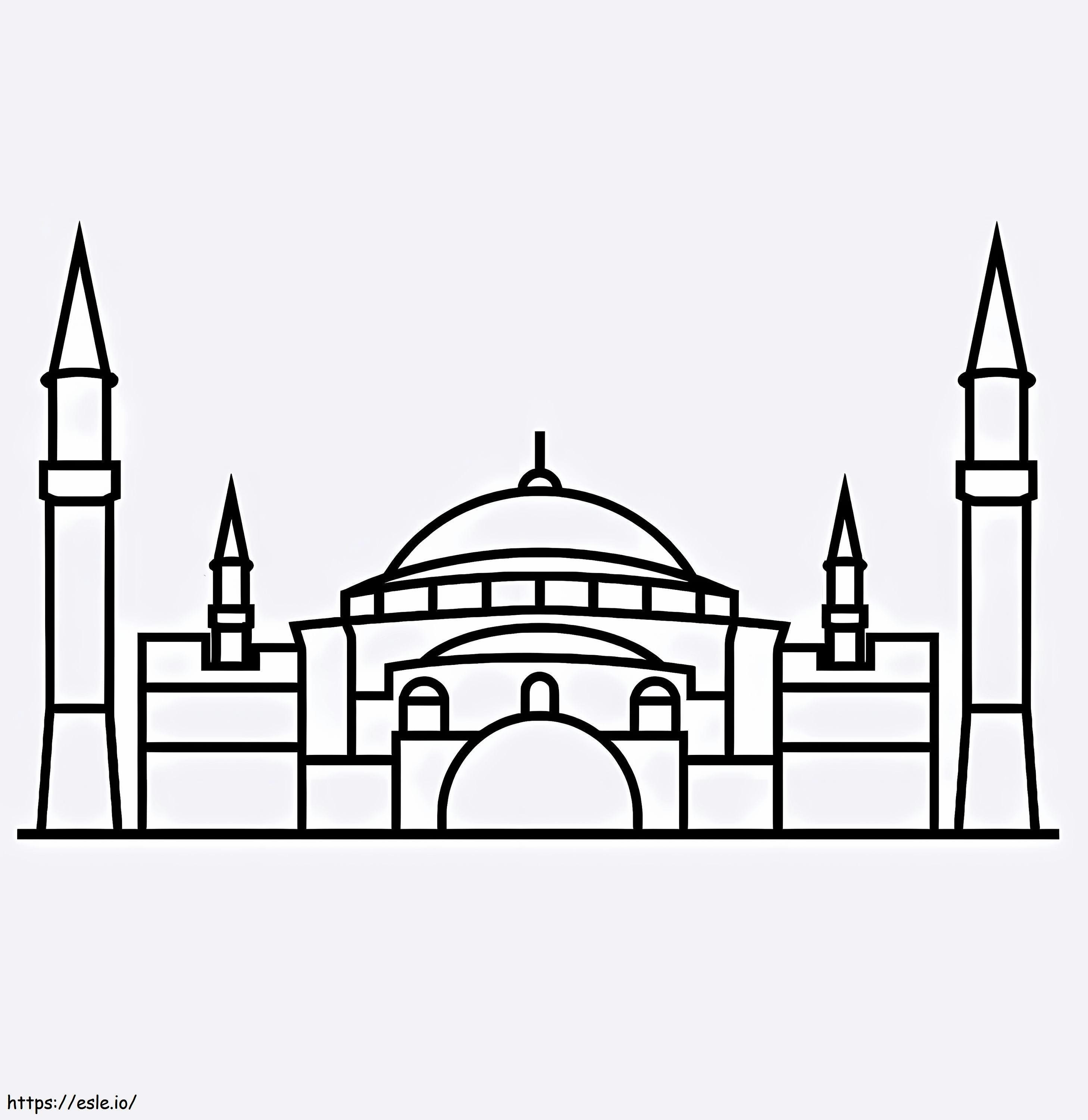 Hagia Sophia 3 kolorowanka