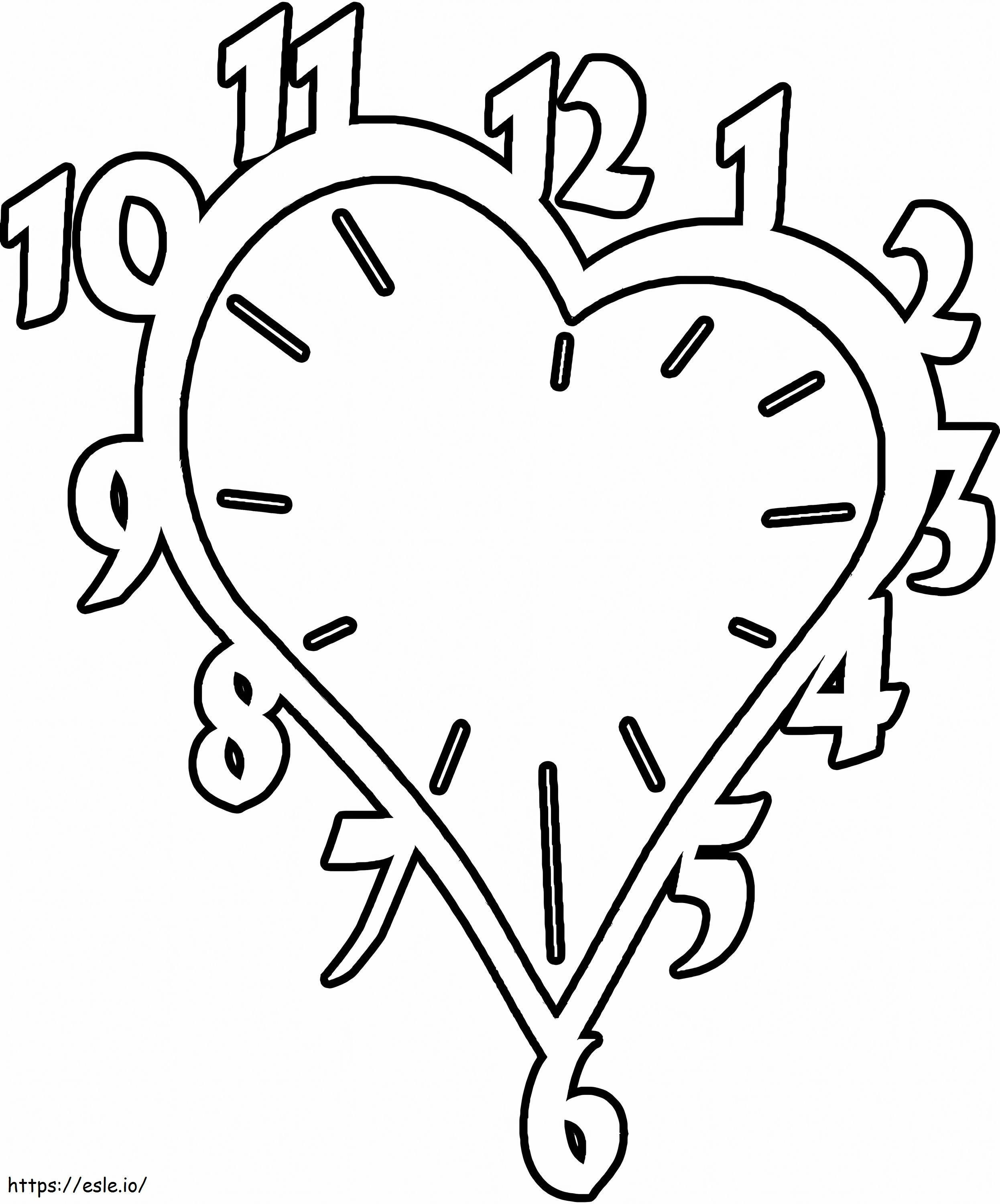 Heart Watch coloring page