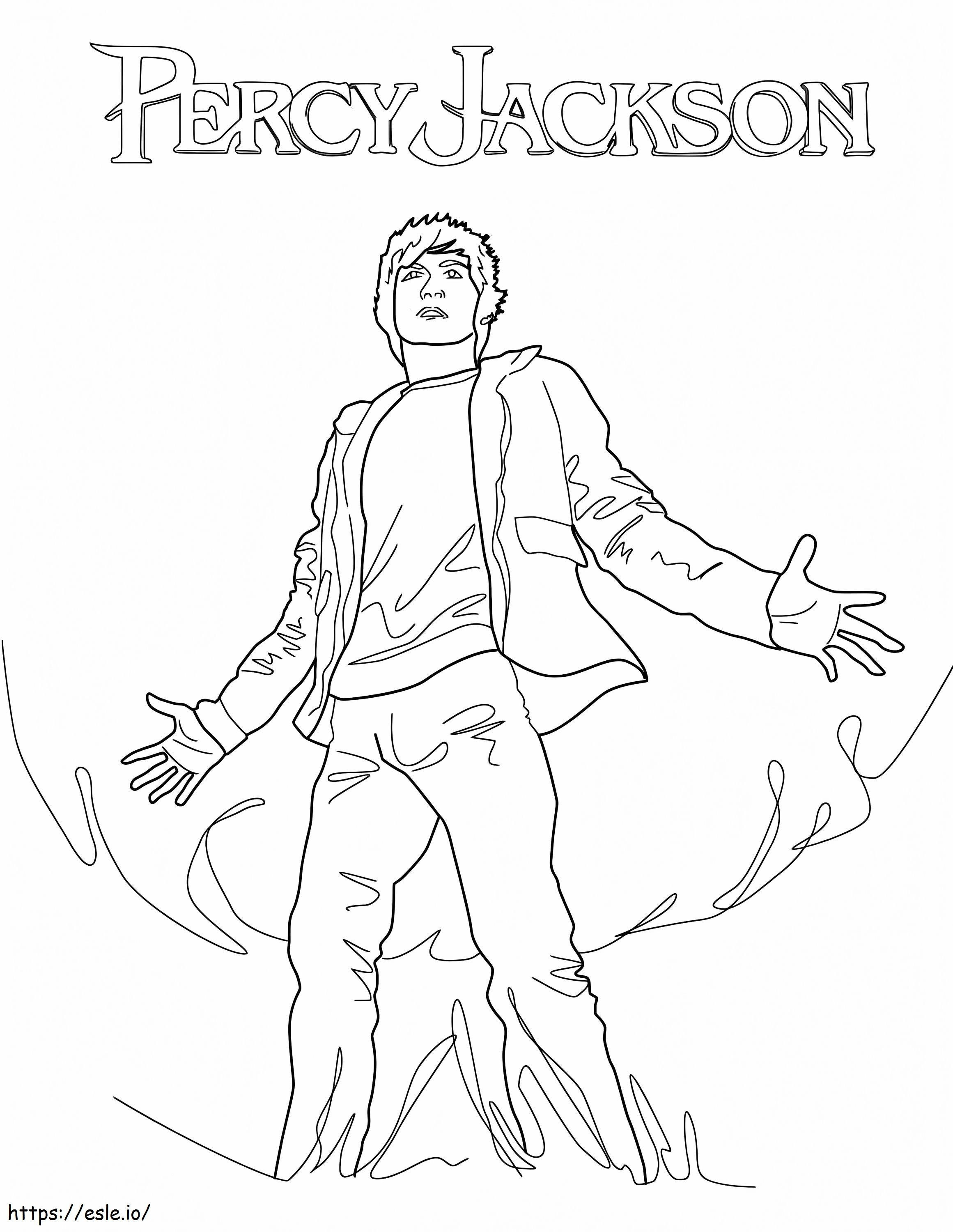 El poder de Percy Jackson para colorear