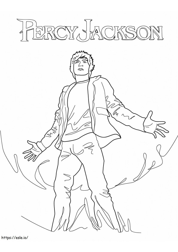 Poder de Percy Jackson para colorir