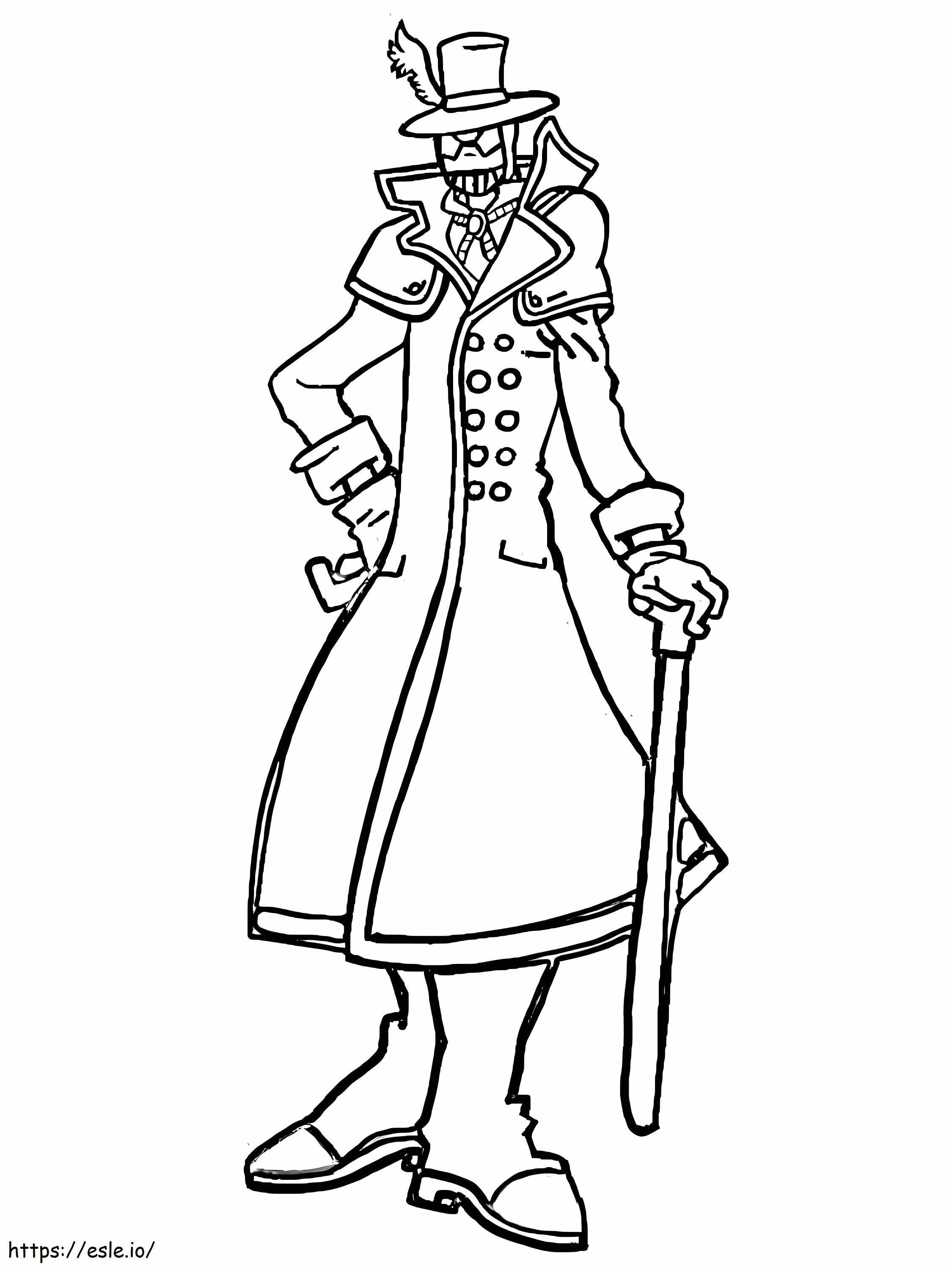 Print Mr. Compress coloring page