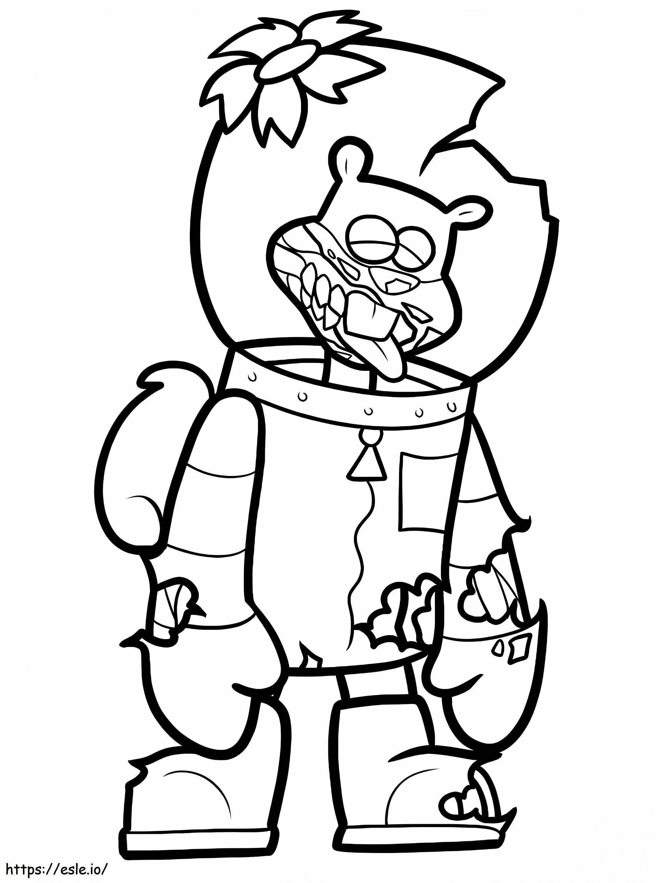 Zombie Sandy Cheeks coloring page