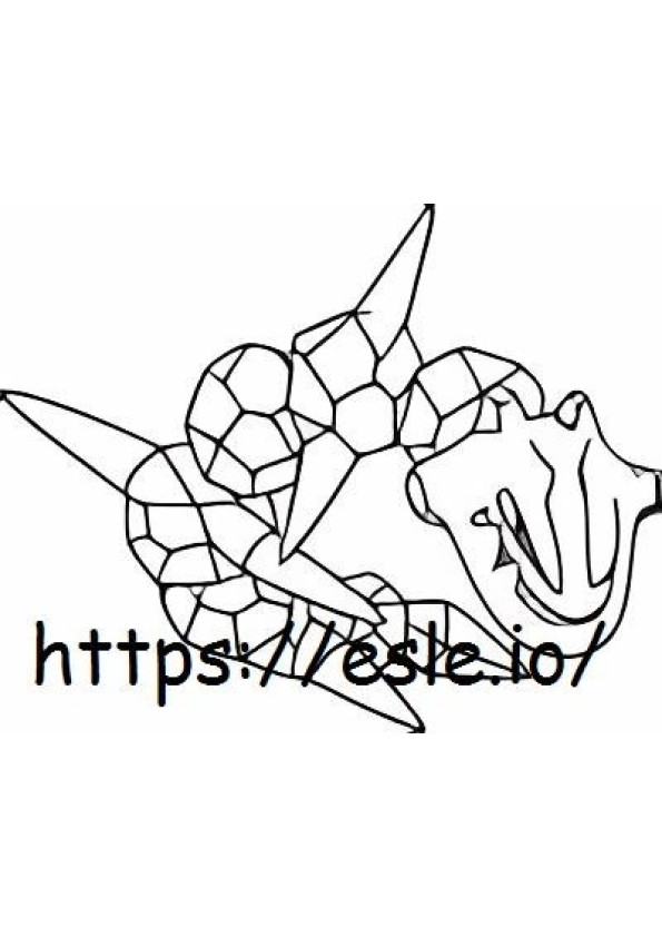 Steelix coloring page