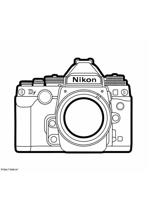 Coloriage Appareil photo Nikon à imprimer dessin
