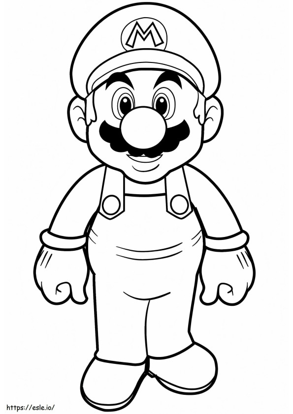 1577673400 Super Mario coloring page