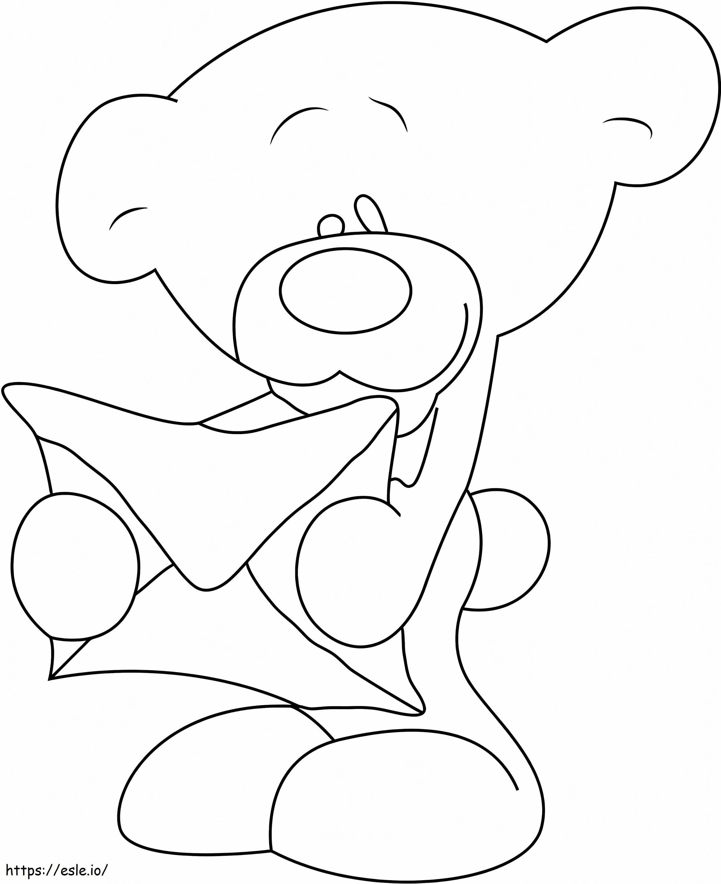 Pimboli And Letter coloring page