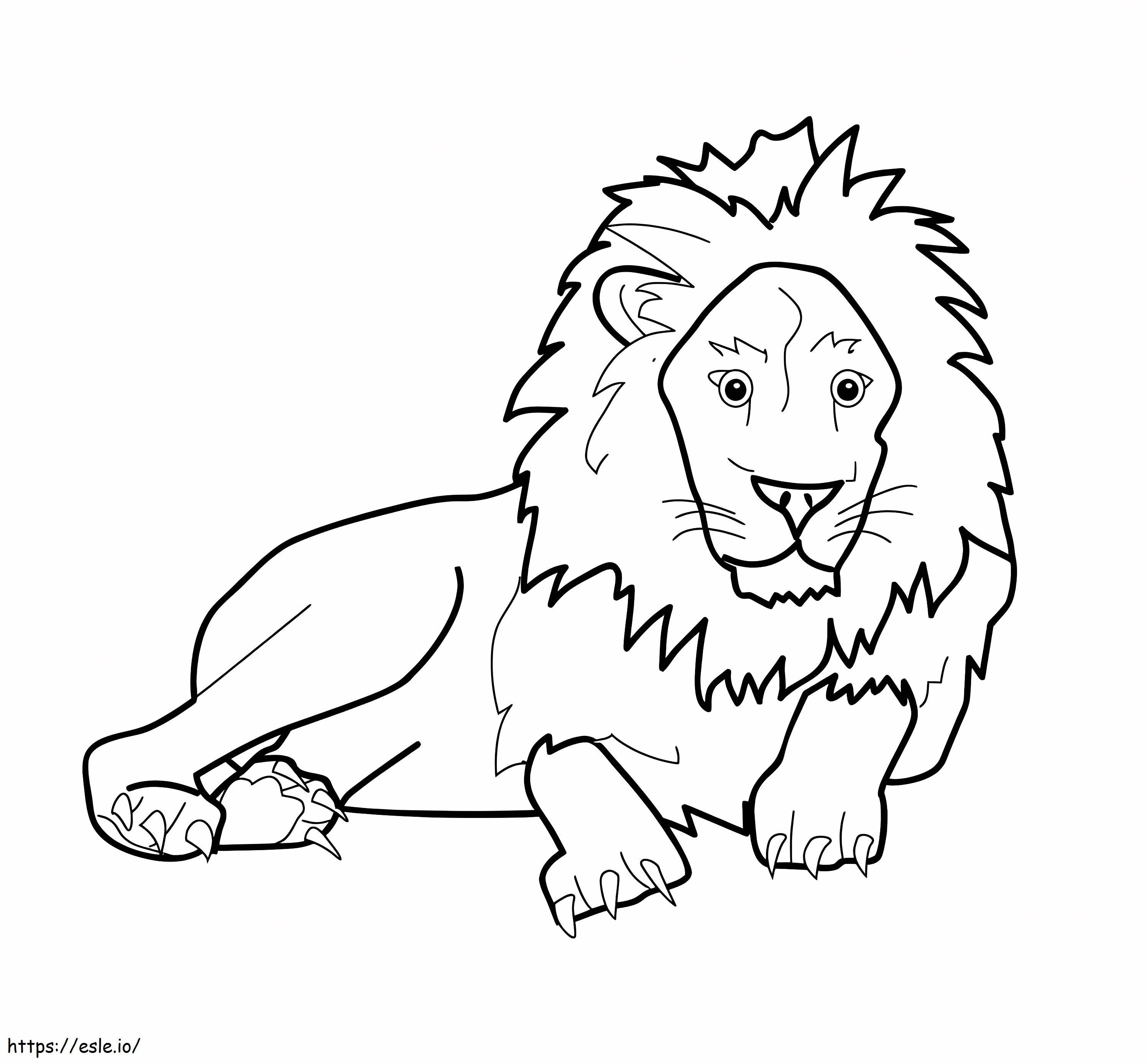 Egy oroszlán kifestő