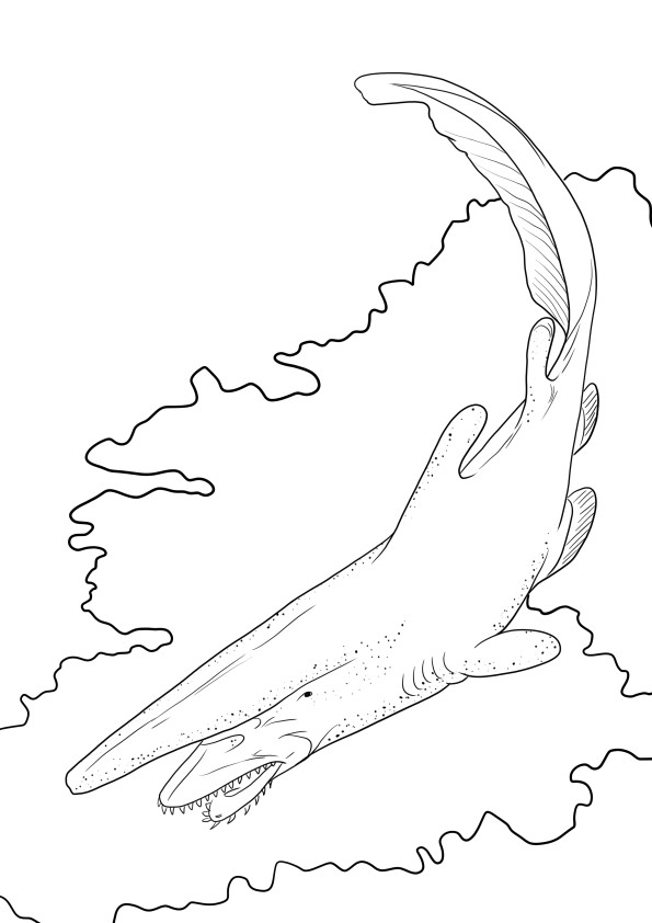 Goblin shark print-free and coloring for free