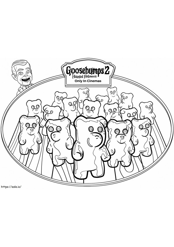 Gummy Bears From Goosebumps coloring page