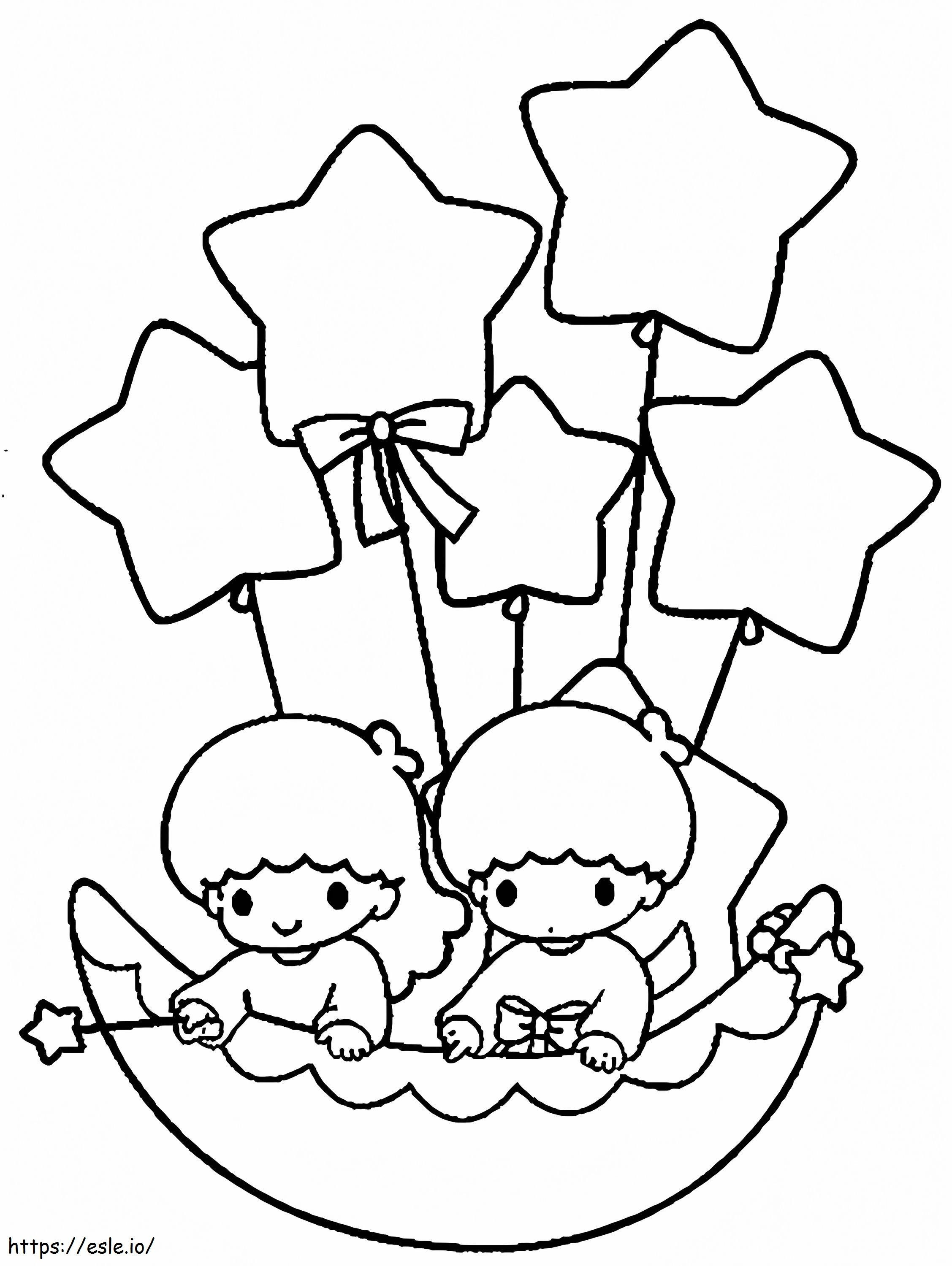 Little Twin Stars 3 coloring page