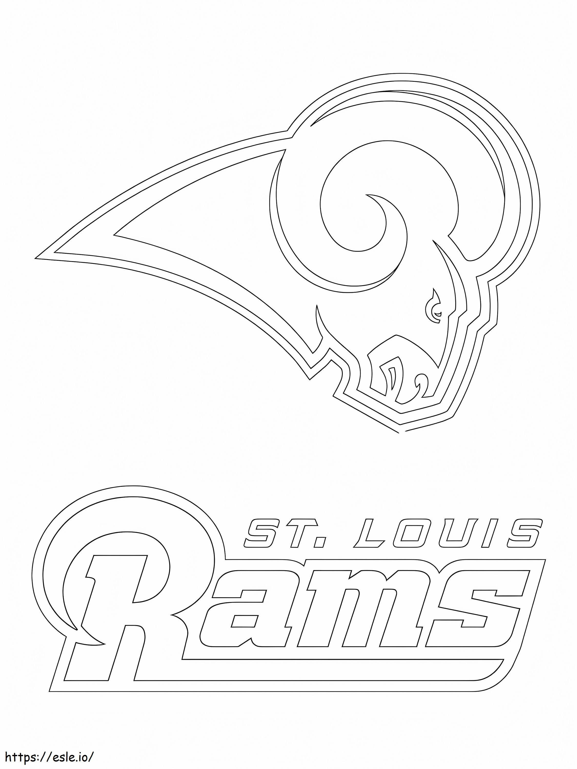 Logo-ul St. Louis Rams de colorat