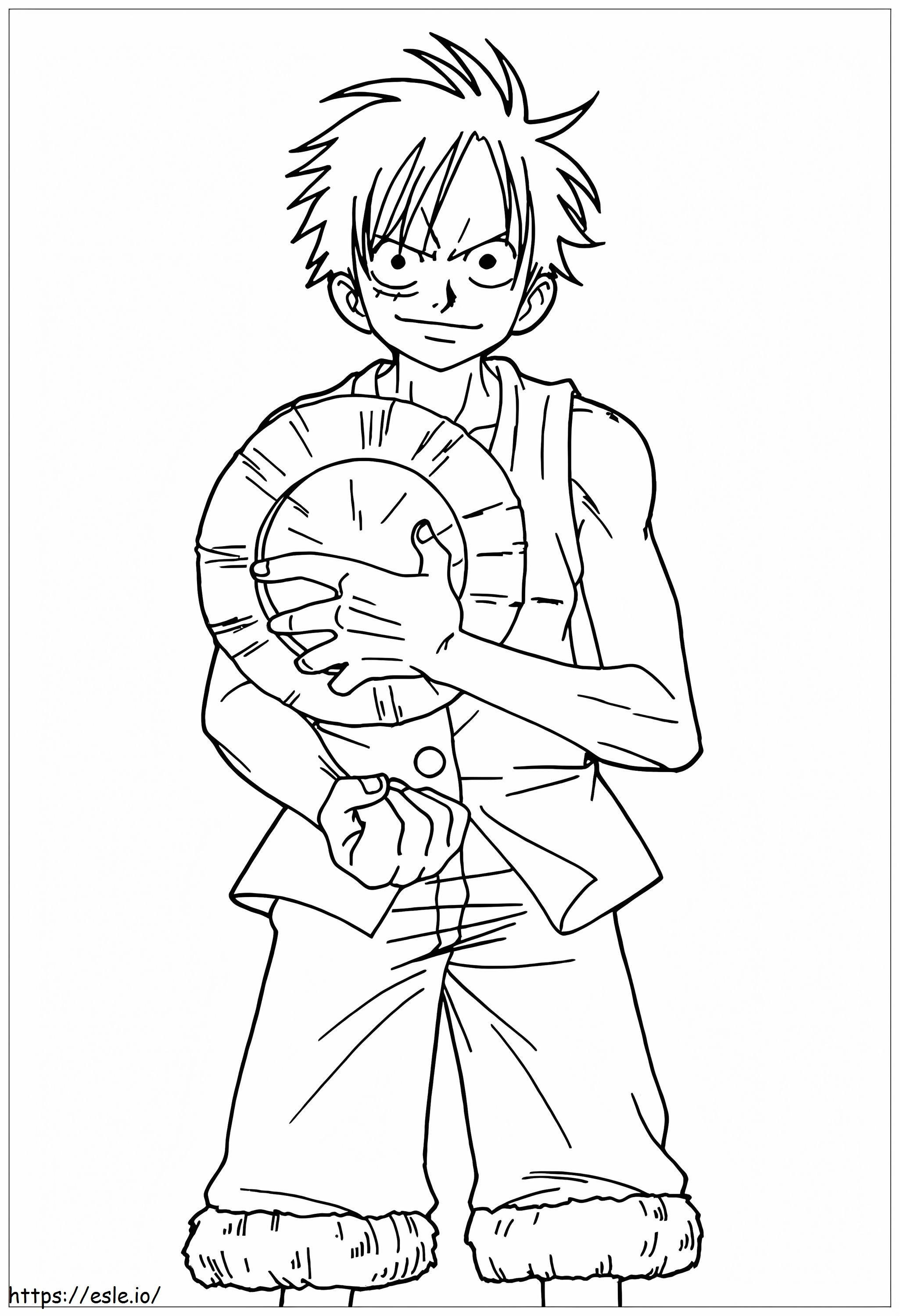 Monkey D Luffy 700X1024 coloring page