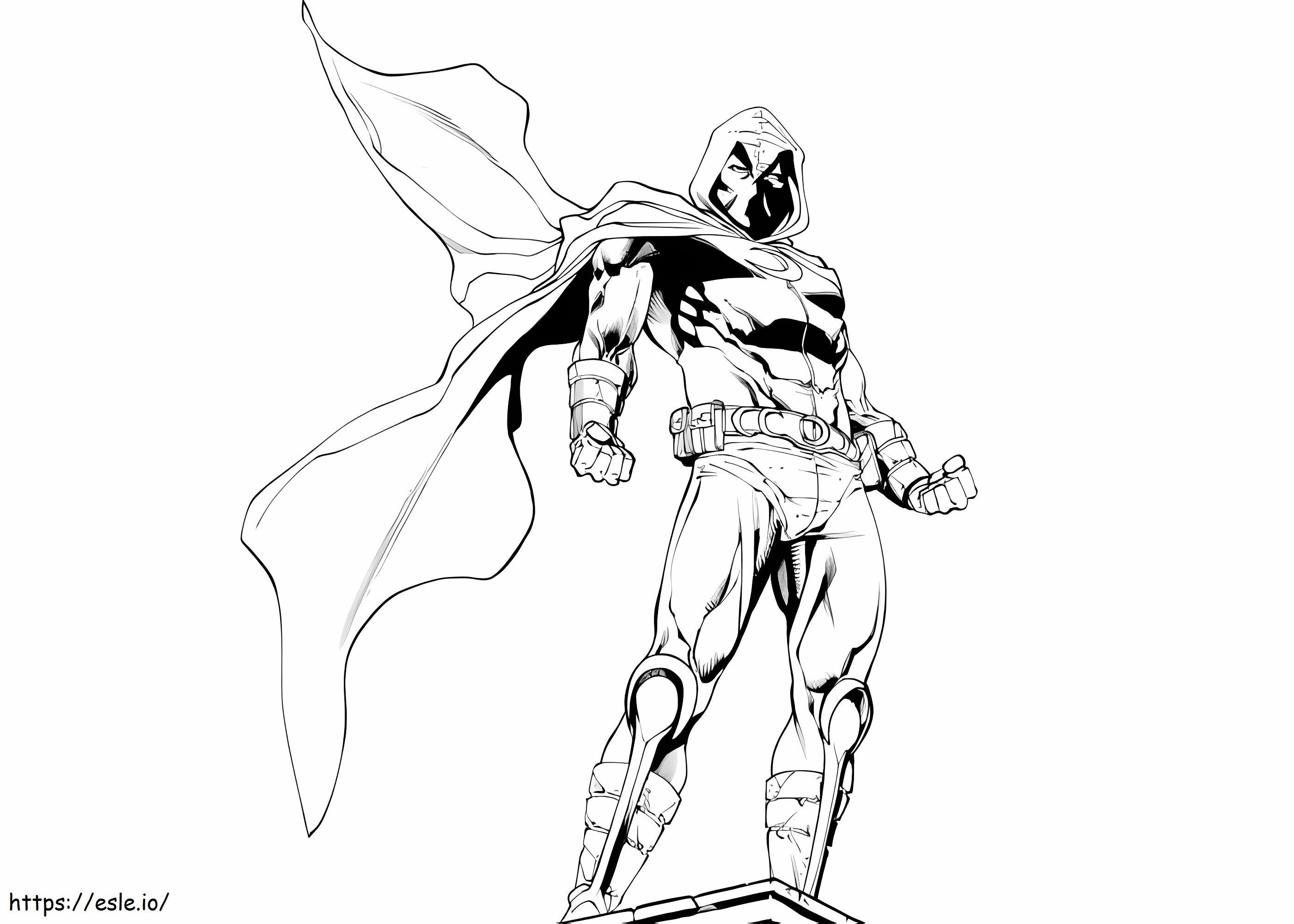 Moon Knight coloring page