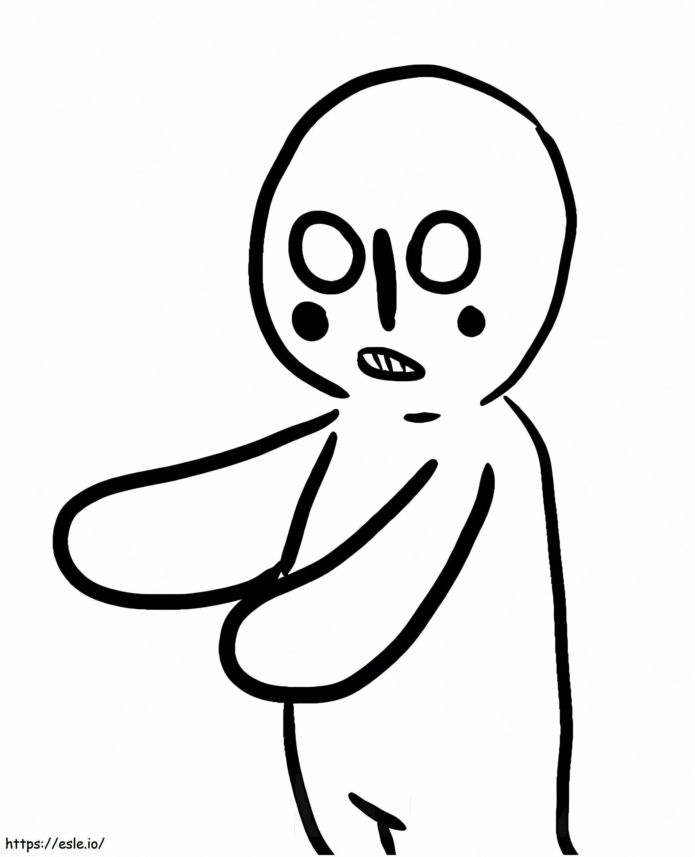 Scary Scp 173 coloring page