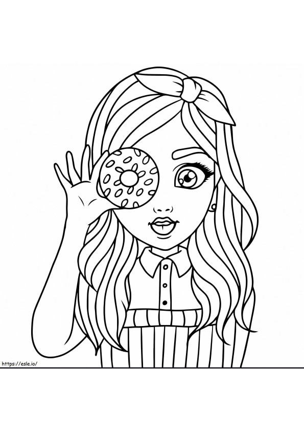 Small Farm Donut coloring page