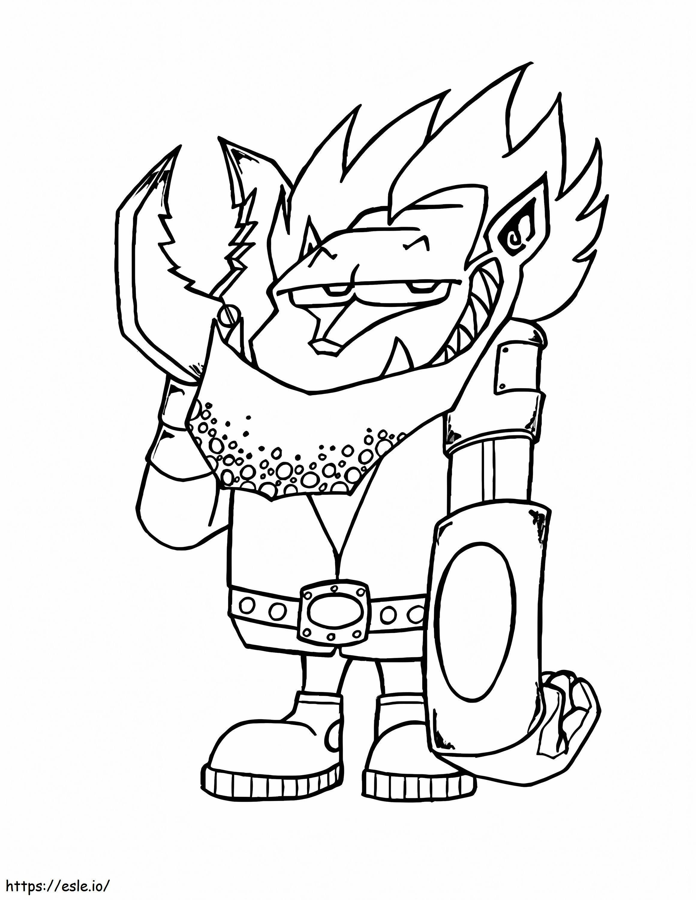 Funny Big Mouth Monster Coloring Page