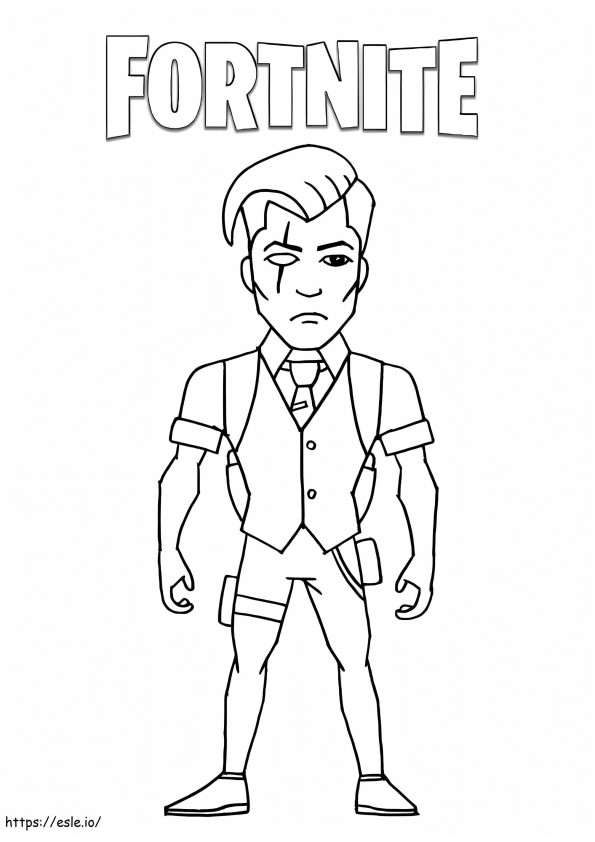 Little Midas Fortnite coloring page