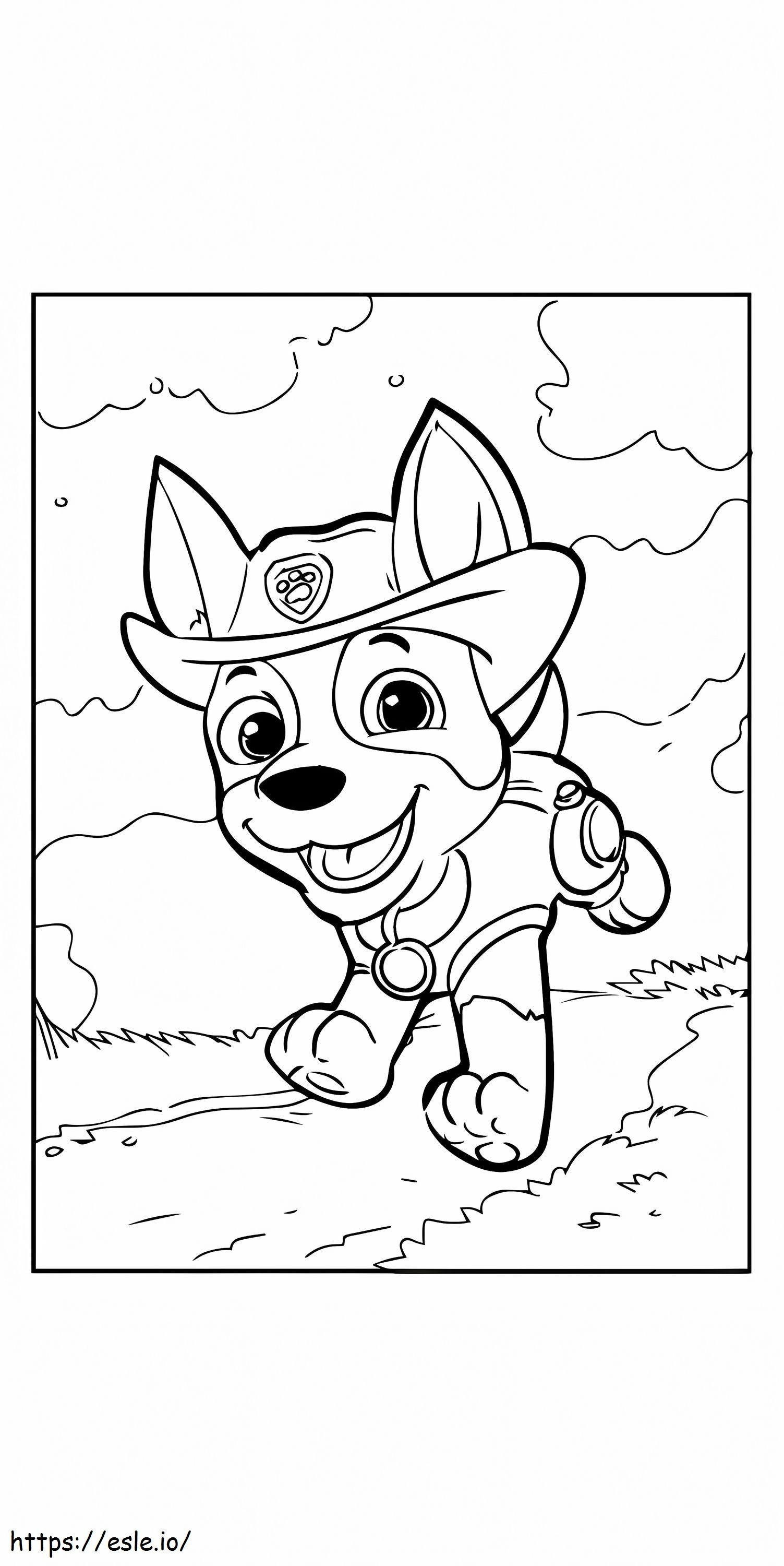 Paw Patrol Mighty Pups Chase coloring page