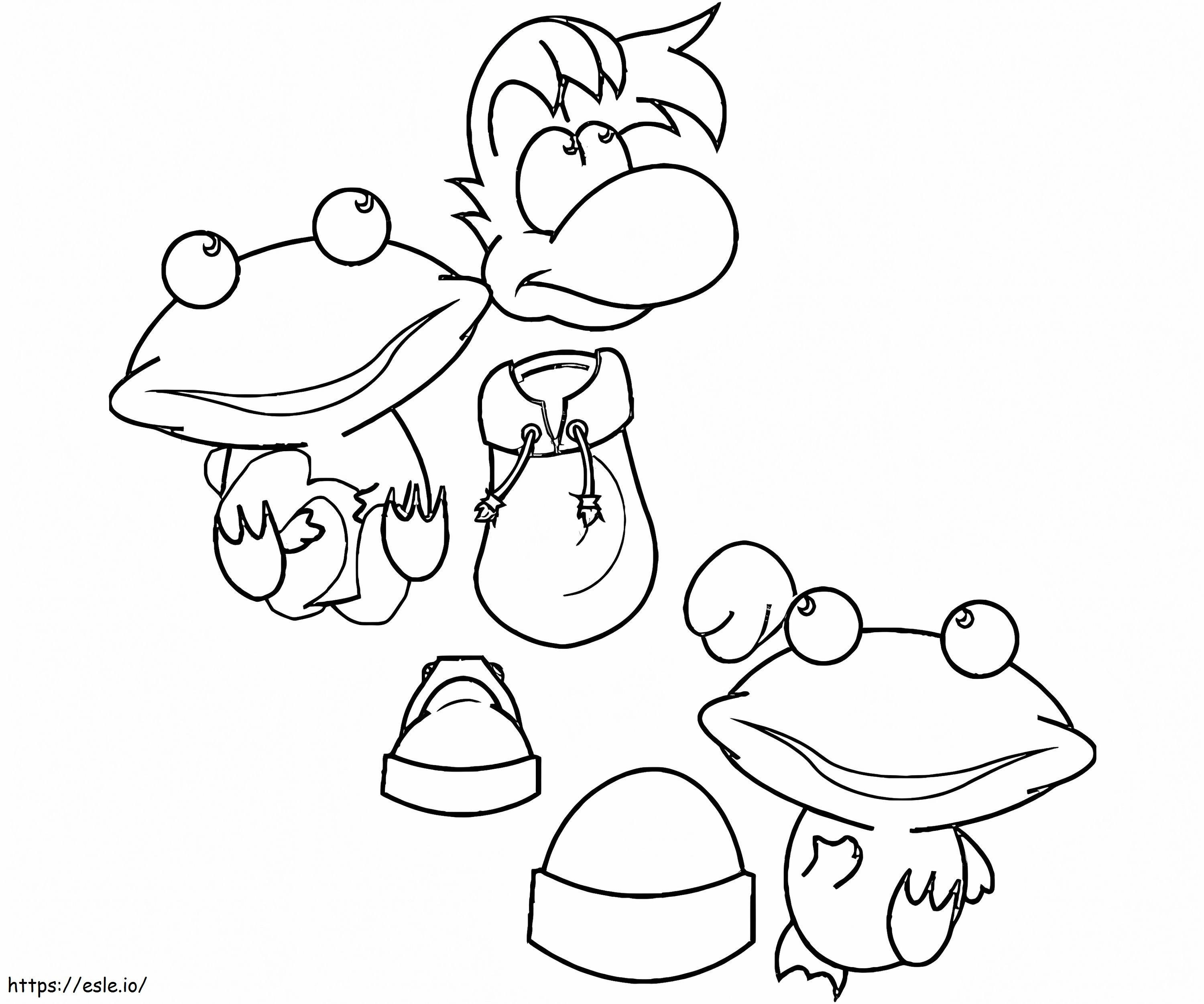 Rayman To Color coloring page