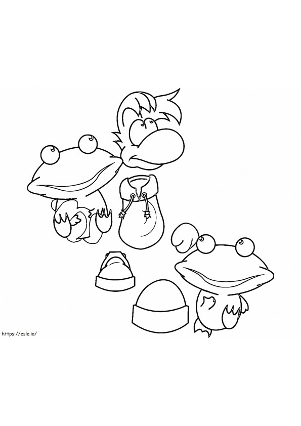 Coloriage Rayman à colorier à imprimer dessin