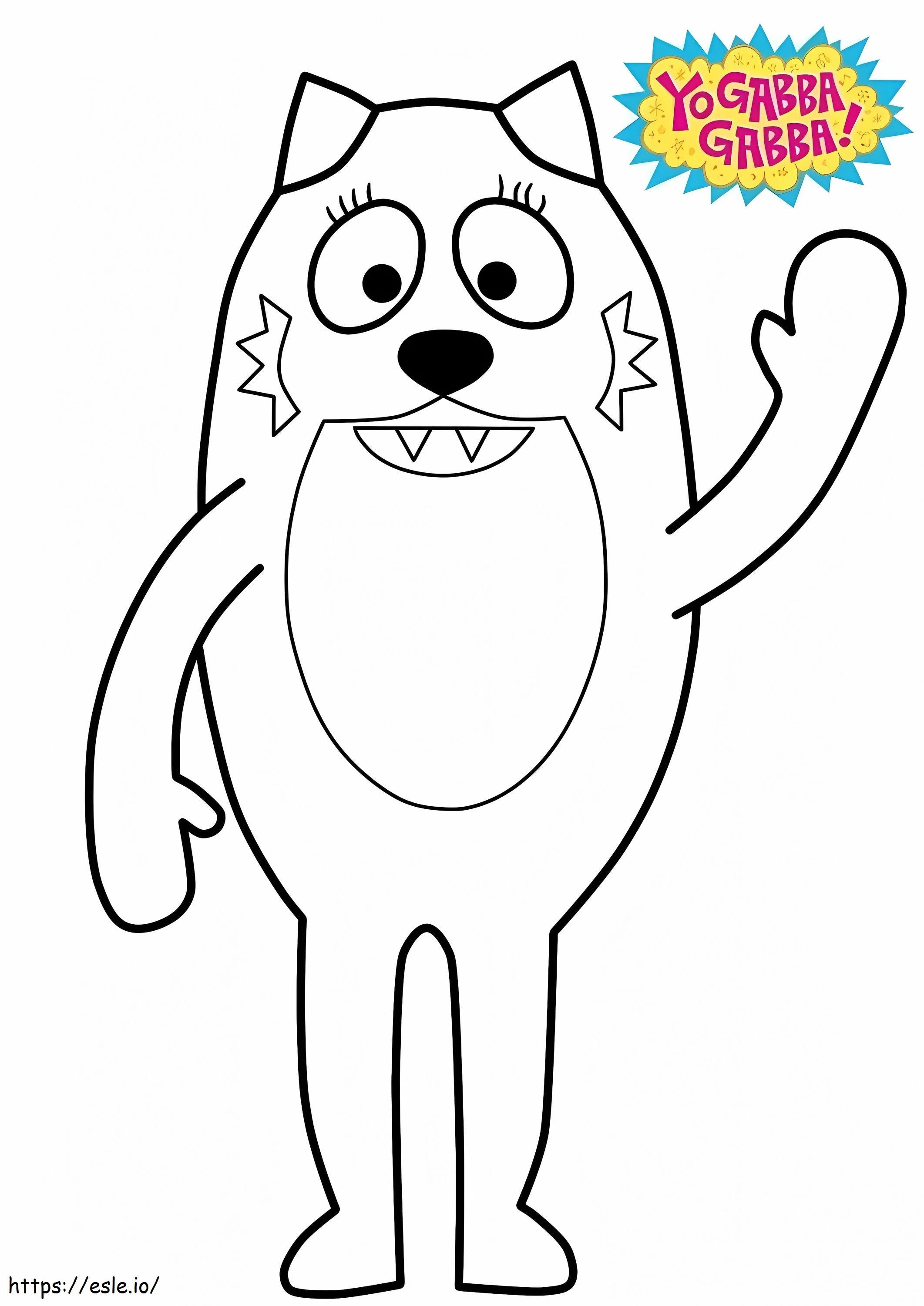 Coloriage Yo Gabba Gabba Todee à imprimer