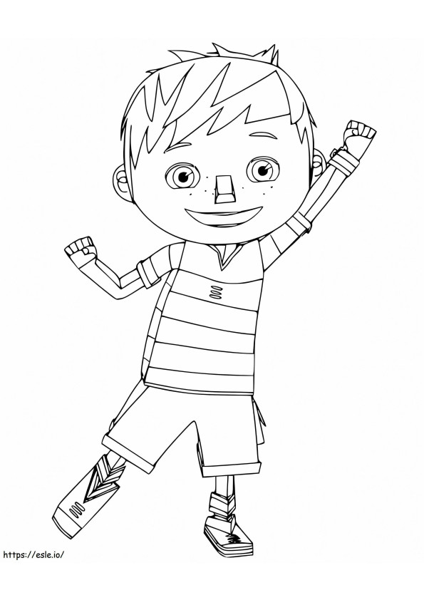 Zack From Zack And Quack coloring page
