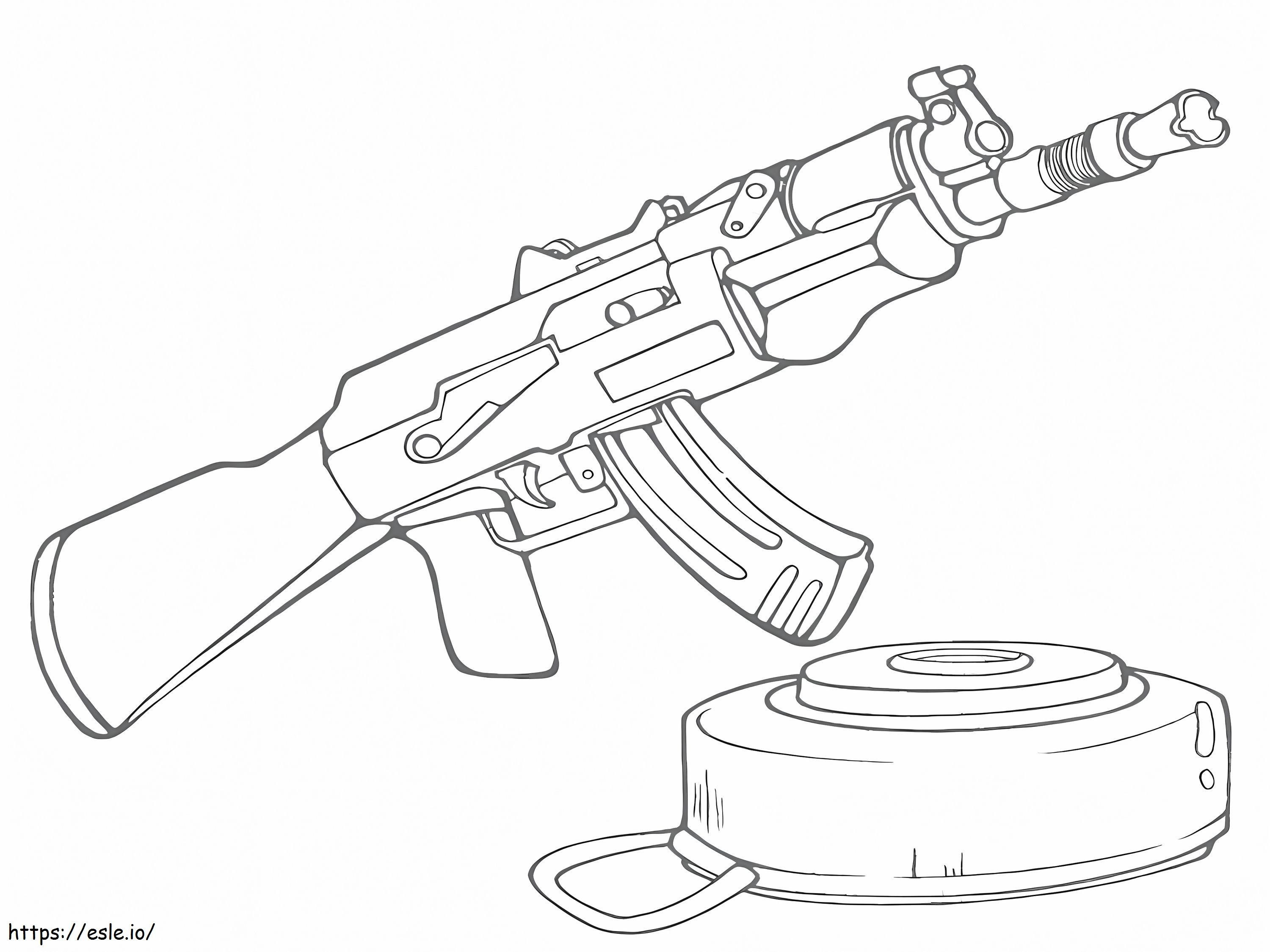 Basic Military Weapon coloring page