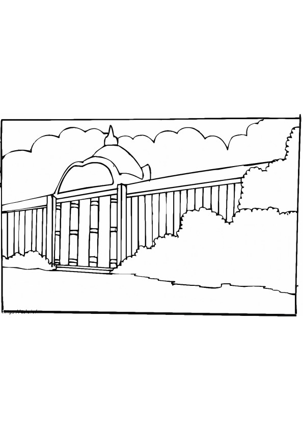 Printable Museum coloring page