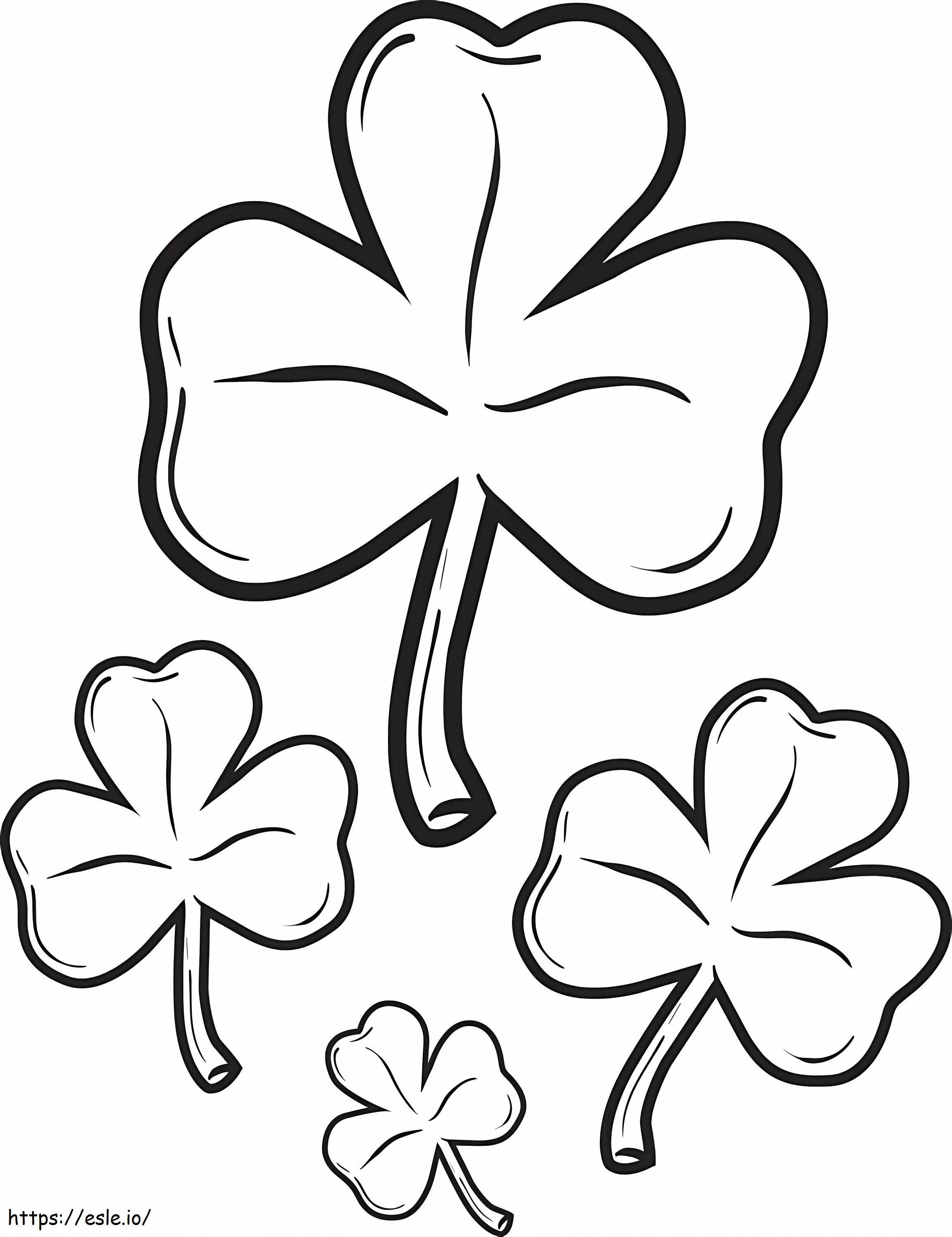 Four Clover coloring page