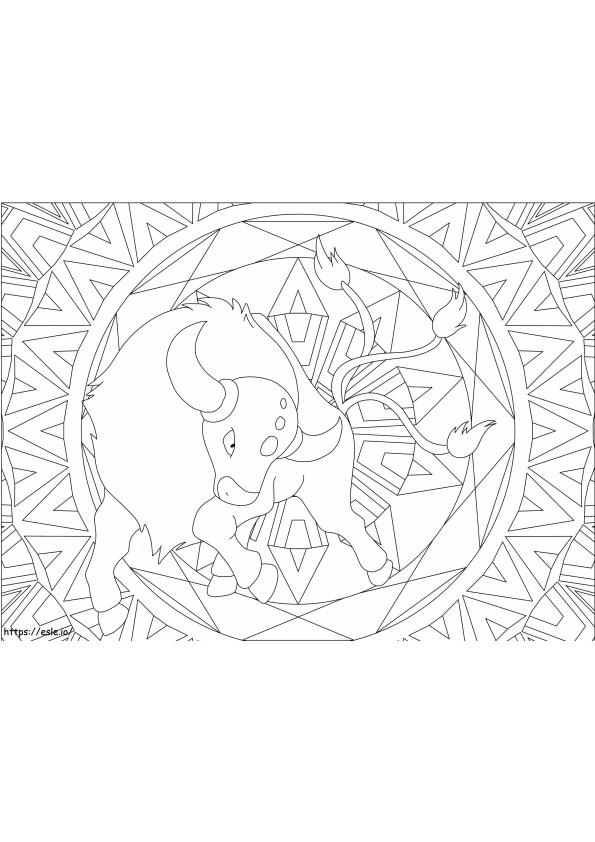 Bulls 3 Scaled coloring page