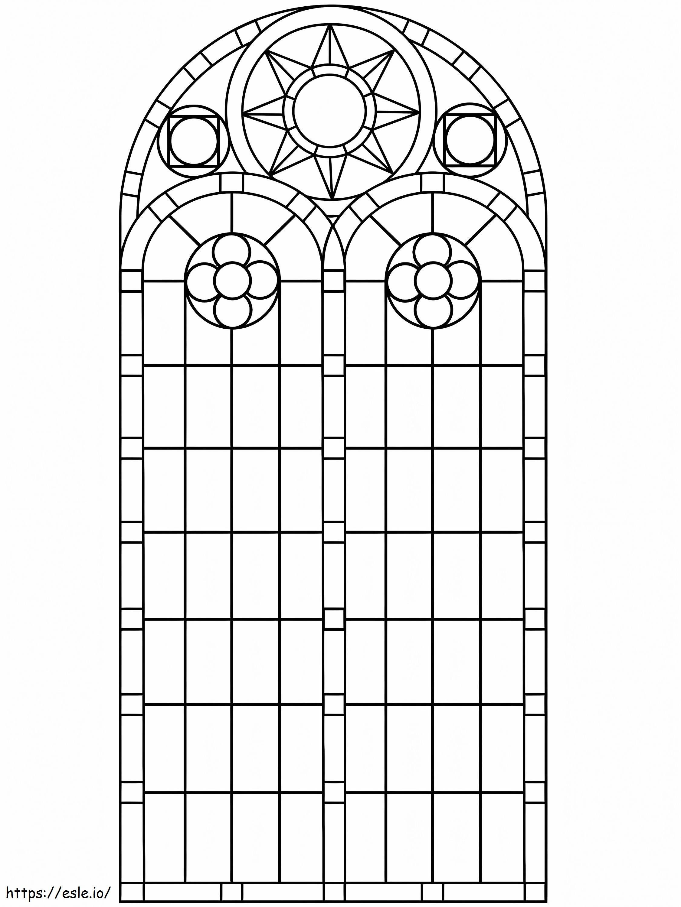 Stained Glass 1 coloring page