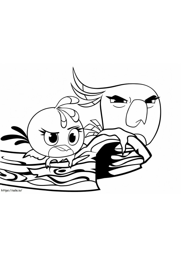Angry Stella Birds Cool coloring page