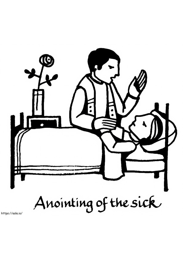Anointing Of The Sick Sacrament coloring page