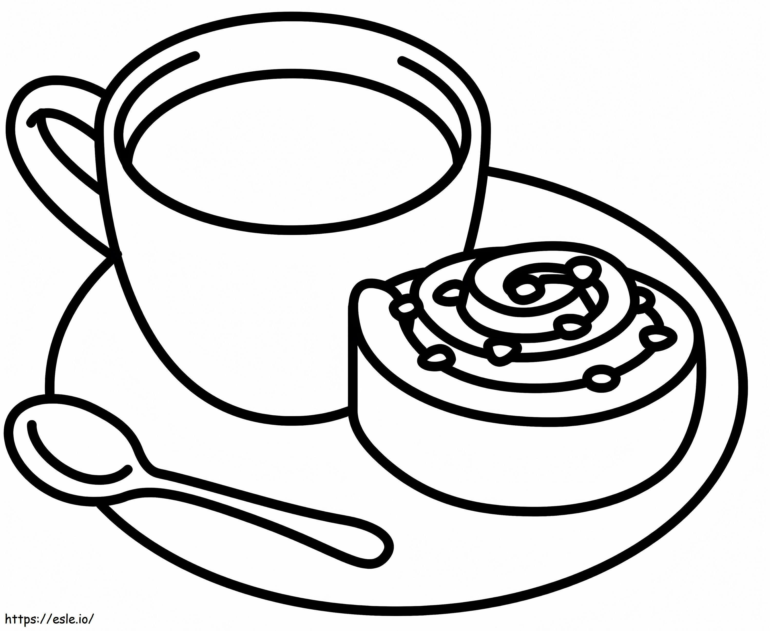 Swedish Fika coloring page