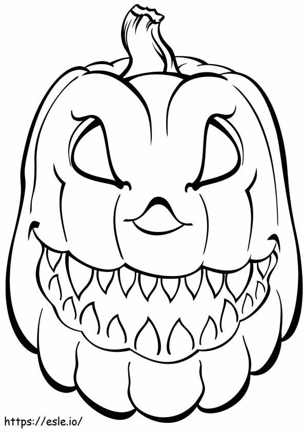 1526980898 Scary Pumpkin coloring page