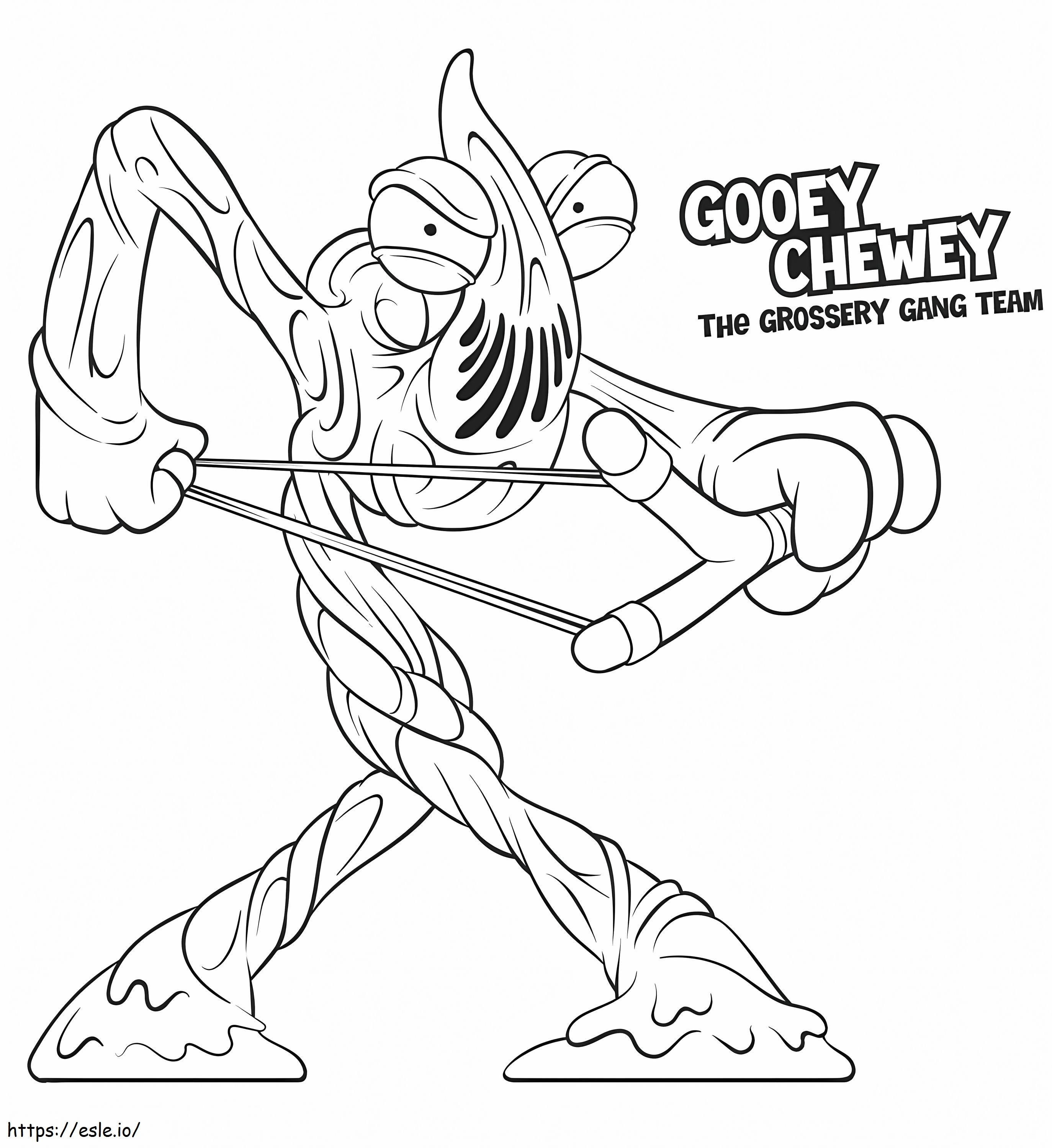 Coloriage Gooey Chewey Grossery Gang à imprimer dessin