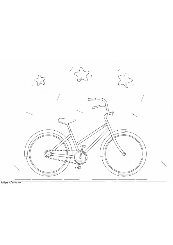 Perfect Bike coloring page