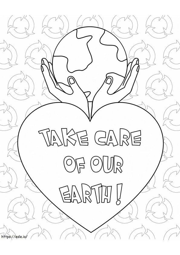 Take Care Of Our Eath coloring page