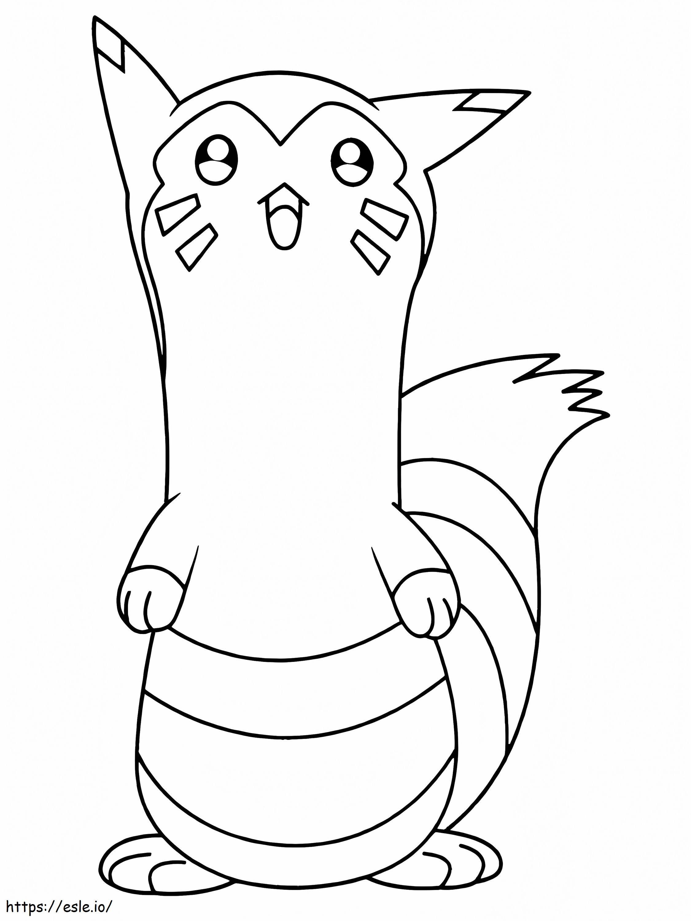 Printable Furret Pokemon coloring page