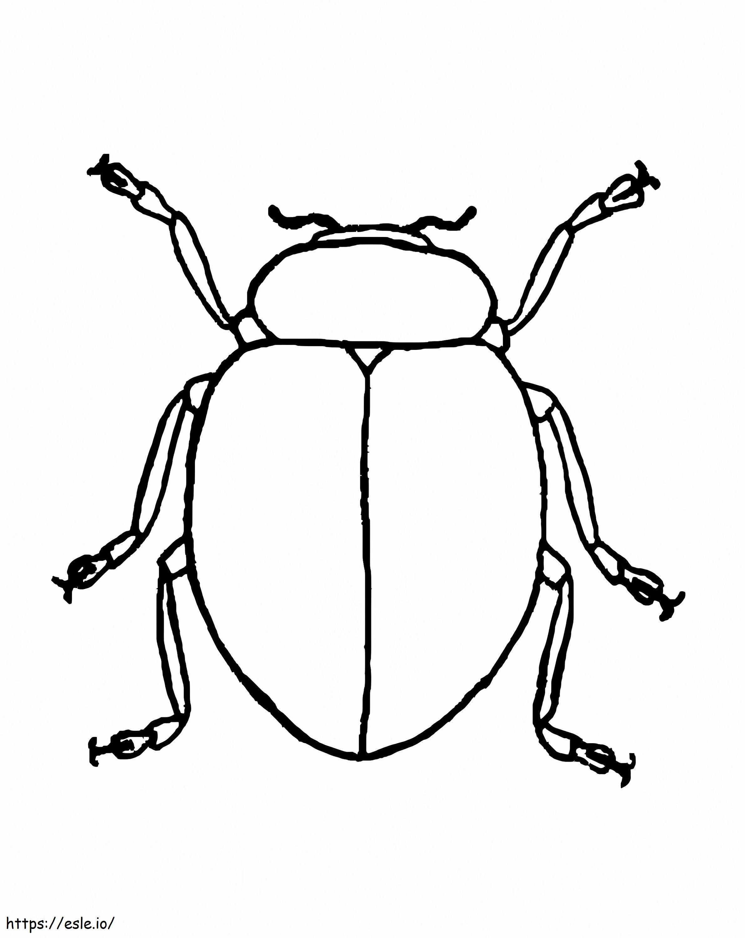 Einfacher Käfer ausmalbilder