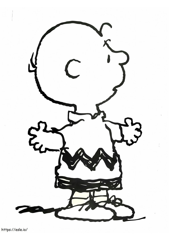 Charlie Brown 2 1 coloring page