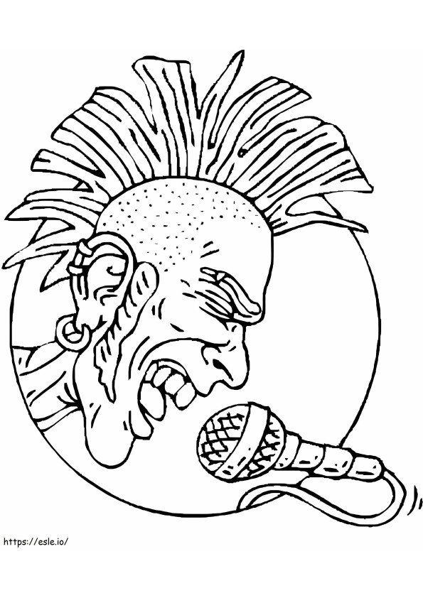 Rock Star Singer 2 coloring page