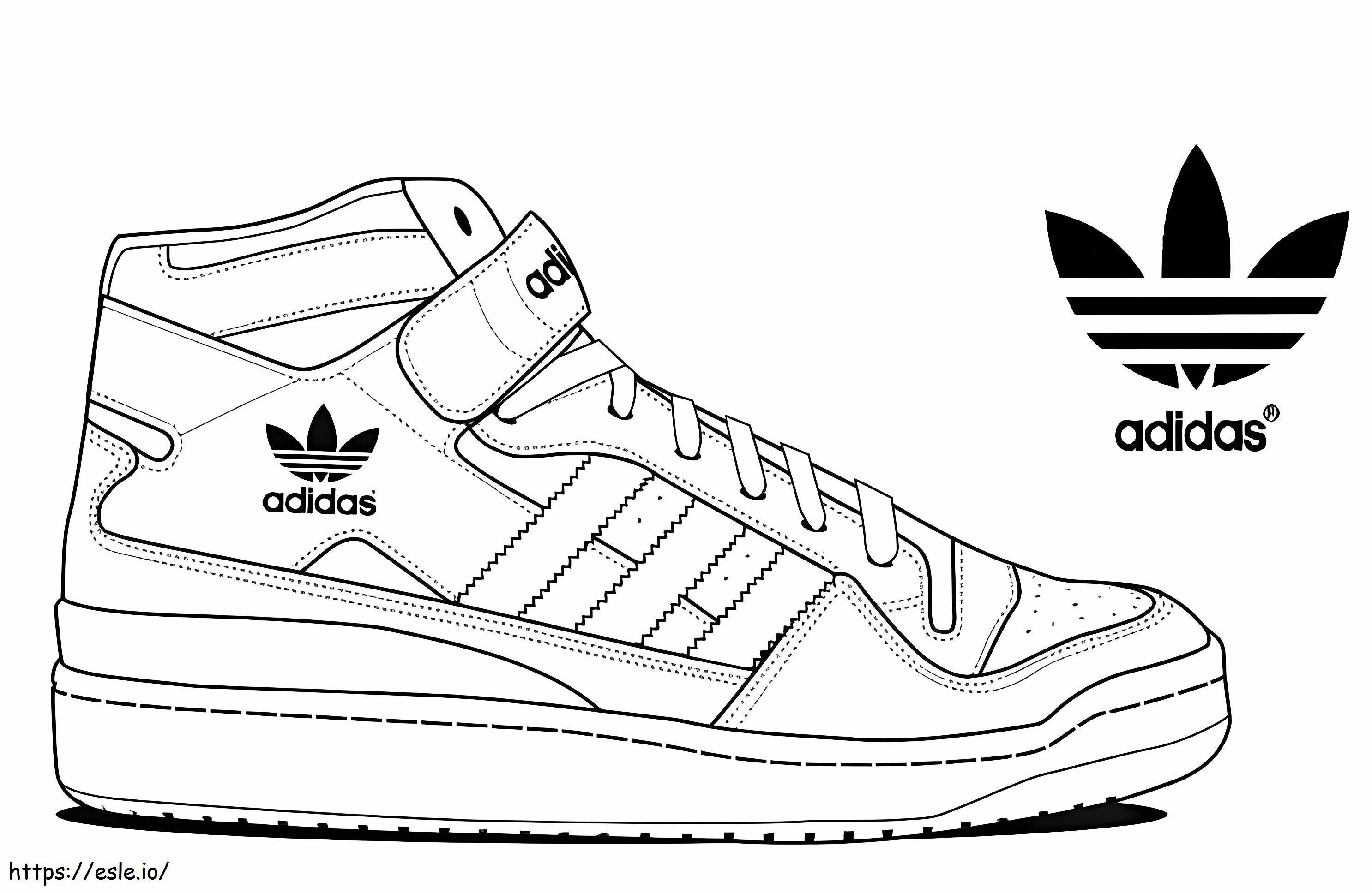 Adidas-Schuhe ausmalbilder